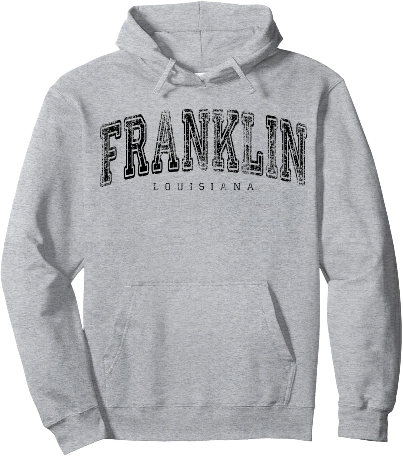 Franklin Louisiana Vintage Retro US City State Travel Hoodie - Hoodie | Ash