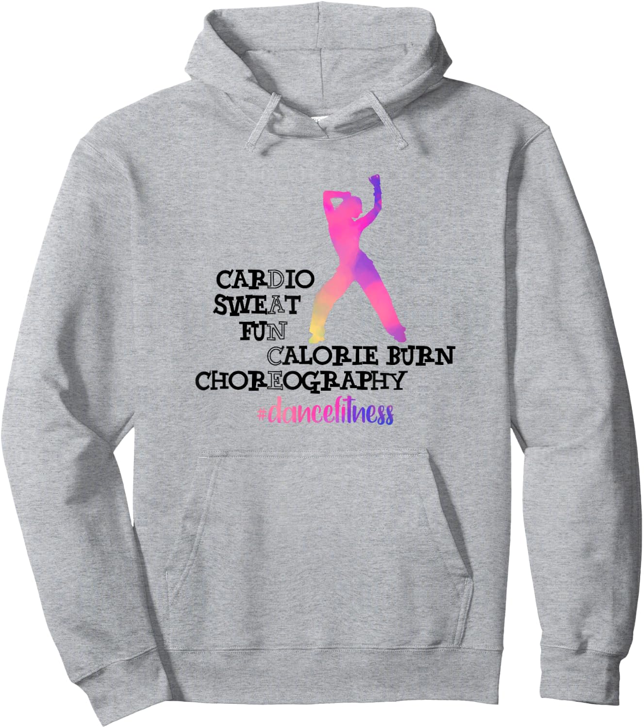 Calorie Burn Choreography Dance Fitness Instructor Exercise Hoodie - Hoodie | Ash