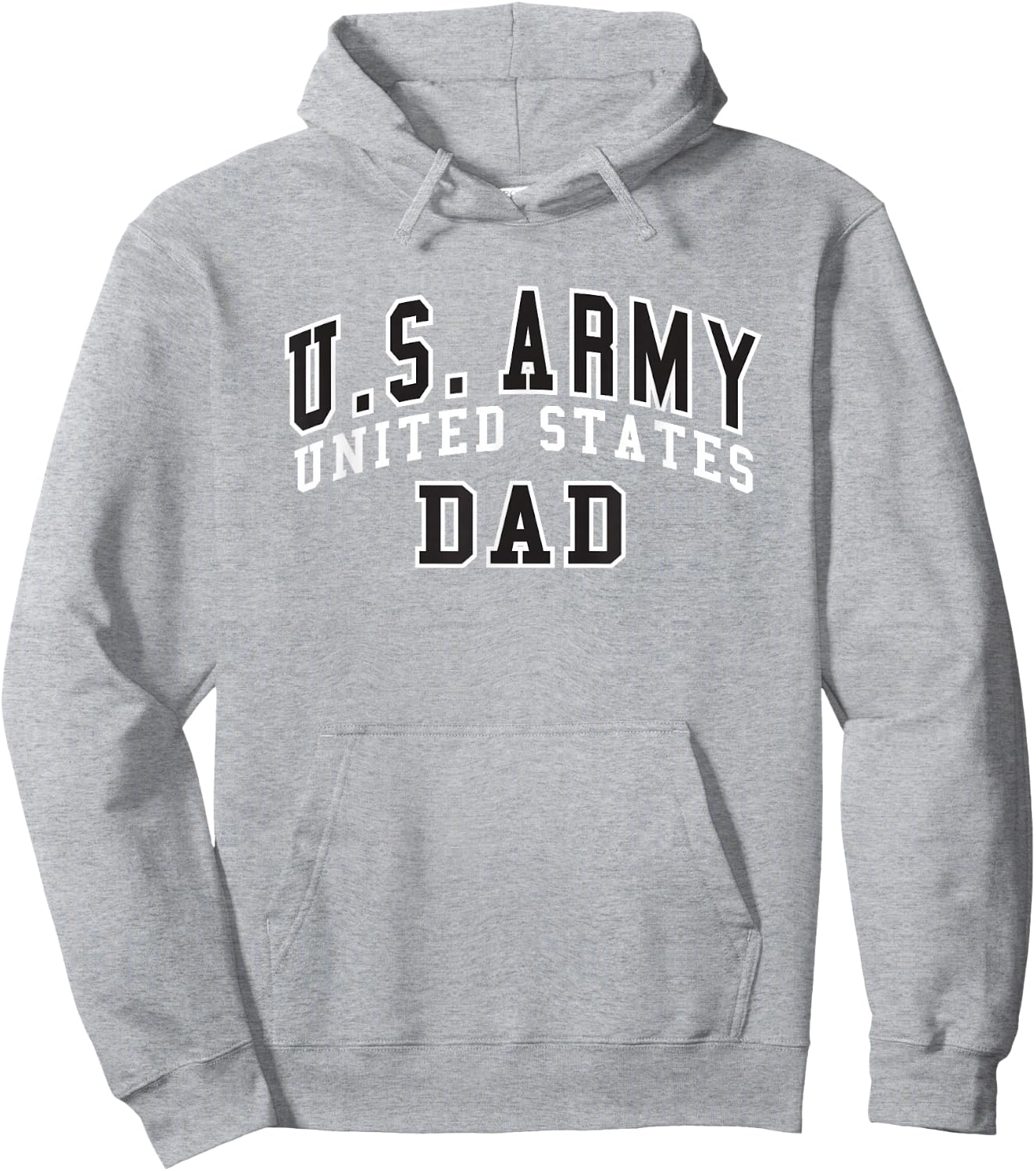 Military Army United States Dad Gray Officially Licensed Hoodie - Hoodie | Ash