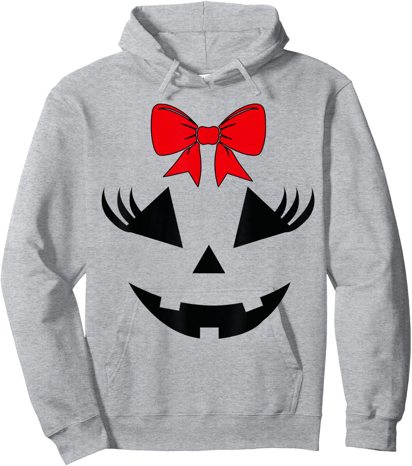 Scary Spooky Jack O Lantern Face Pumpkin Halloween Women Hoodie - Hoodie | Ash