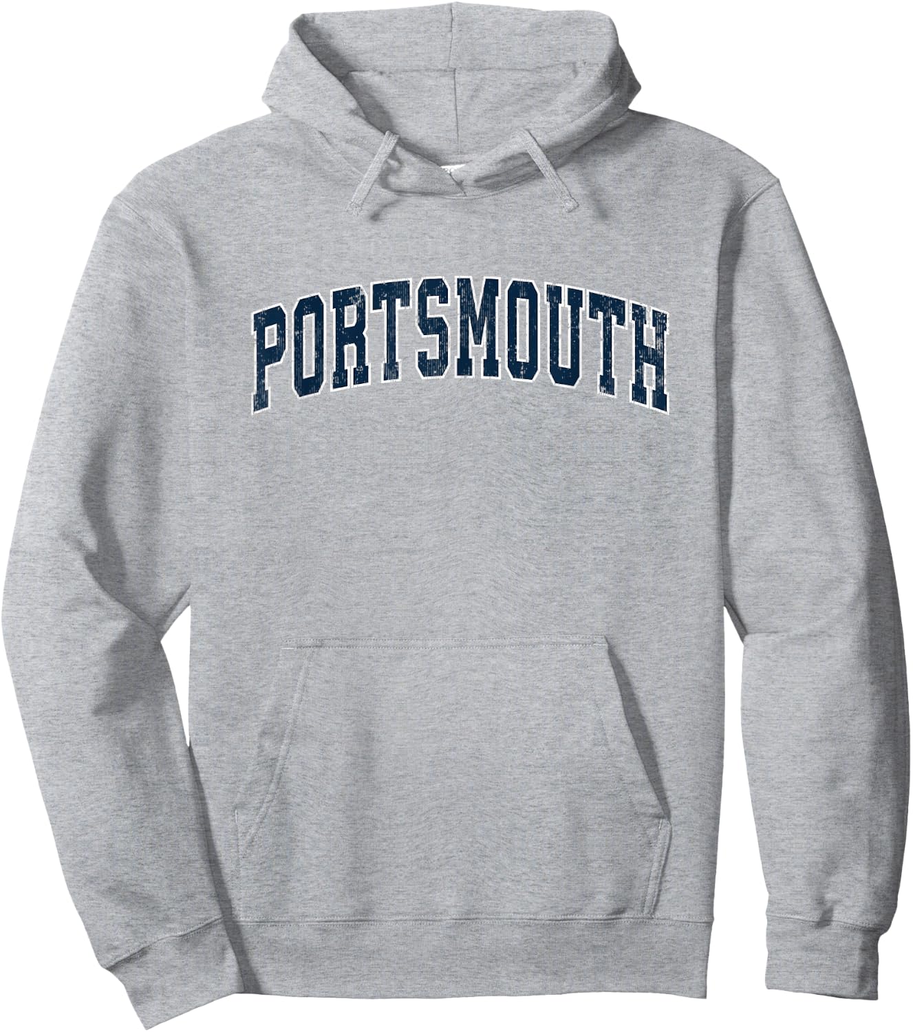 Portsmouth Rhode Island RI Vintage Sports Design Navy Design Hoodie - Hoodie | Ash
