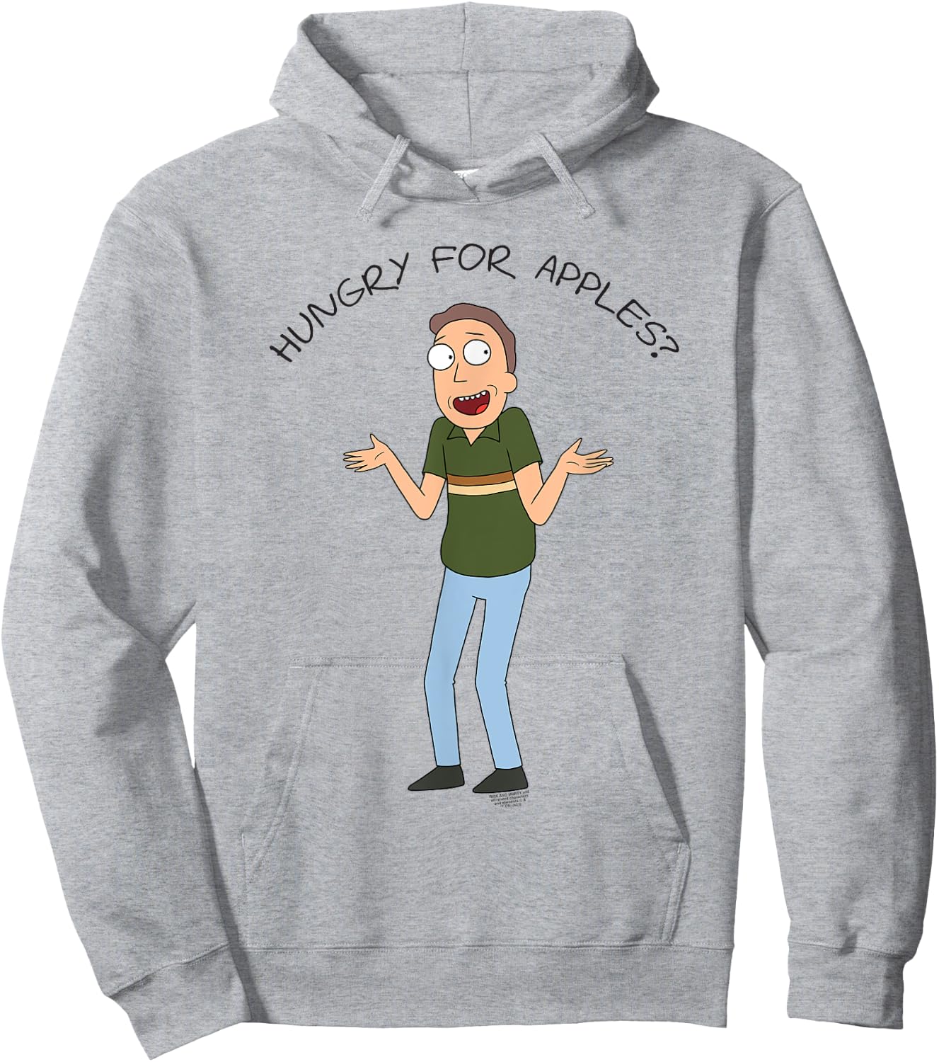 Rick and Morty Hungry For Apples Hoodie - Hoodie | Ash