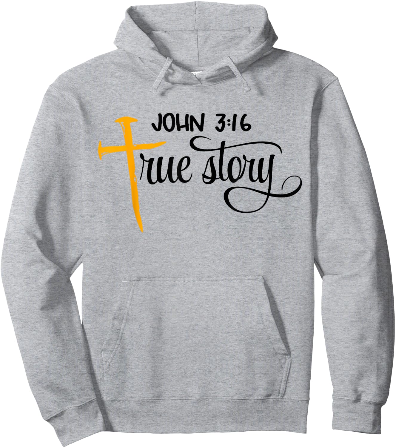 John 3:16 True Story Bible Verse Christian Gift Hoodie - Hoodie | Ash