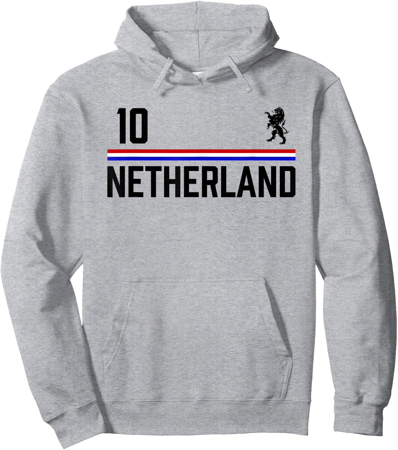 Netherlands Soccer Jersey, Oranje Football Holland Hoodie - Hoodie | Ash