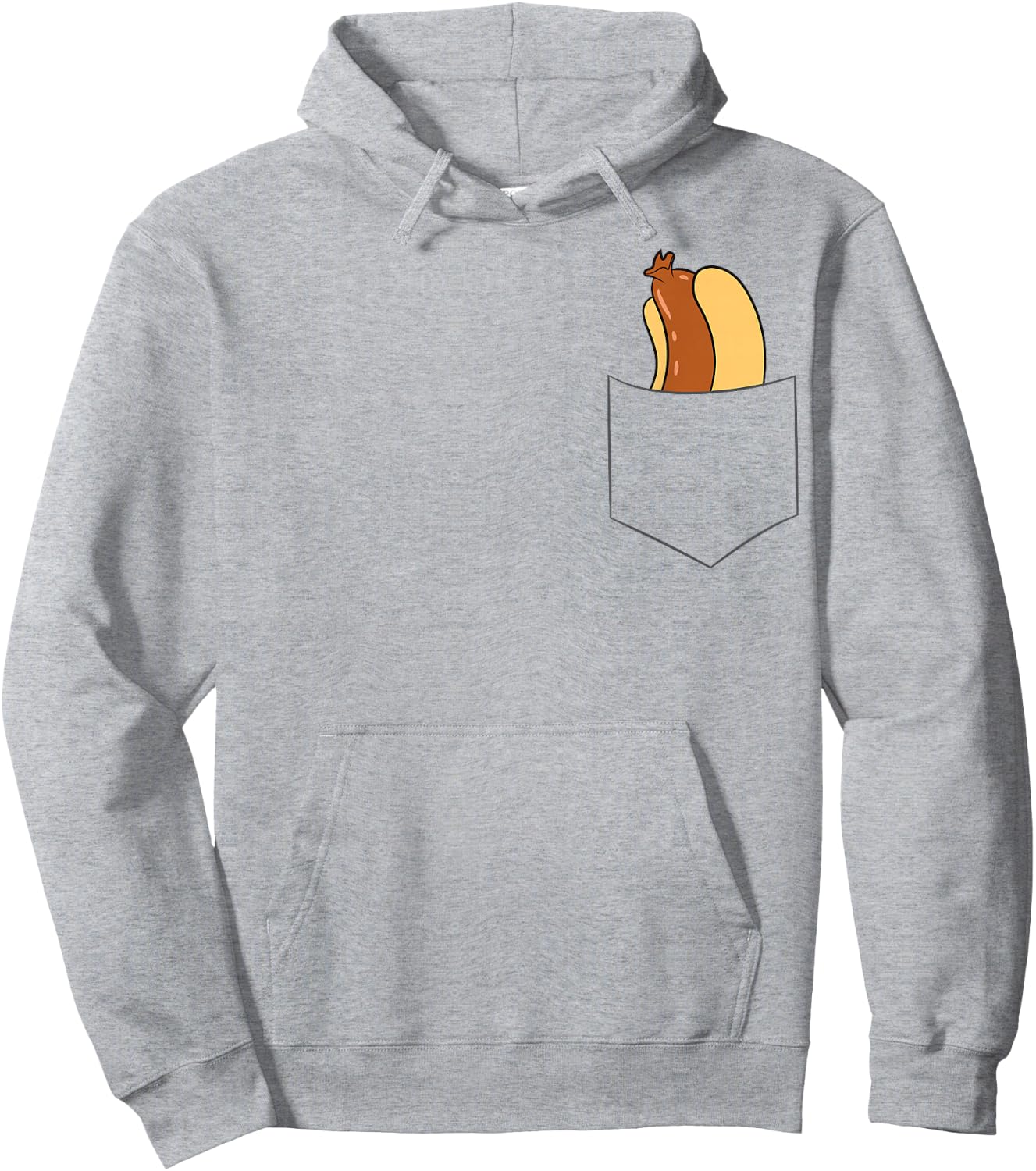 Hotdog in A Pocket Love Hotdog Pocket Hot Dog Hoodie - Hoodie | Ash