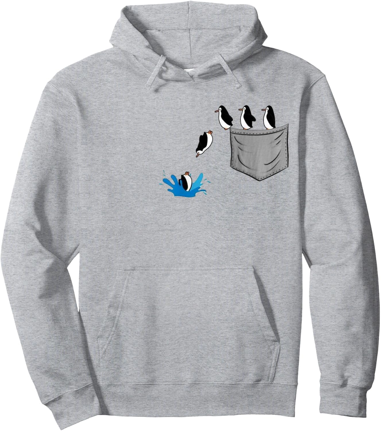 Love penguin Women Shirt penguin Lovers for kids and girls Hoodie - Hoodie | Ash