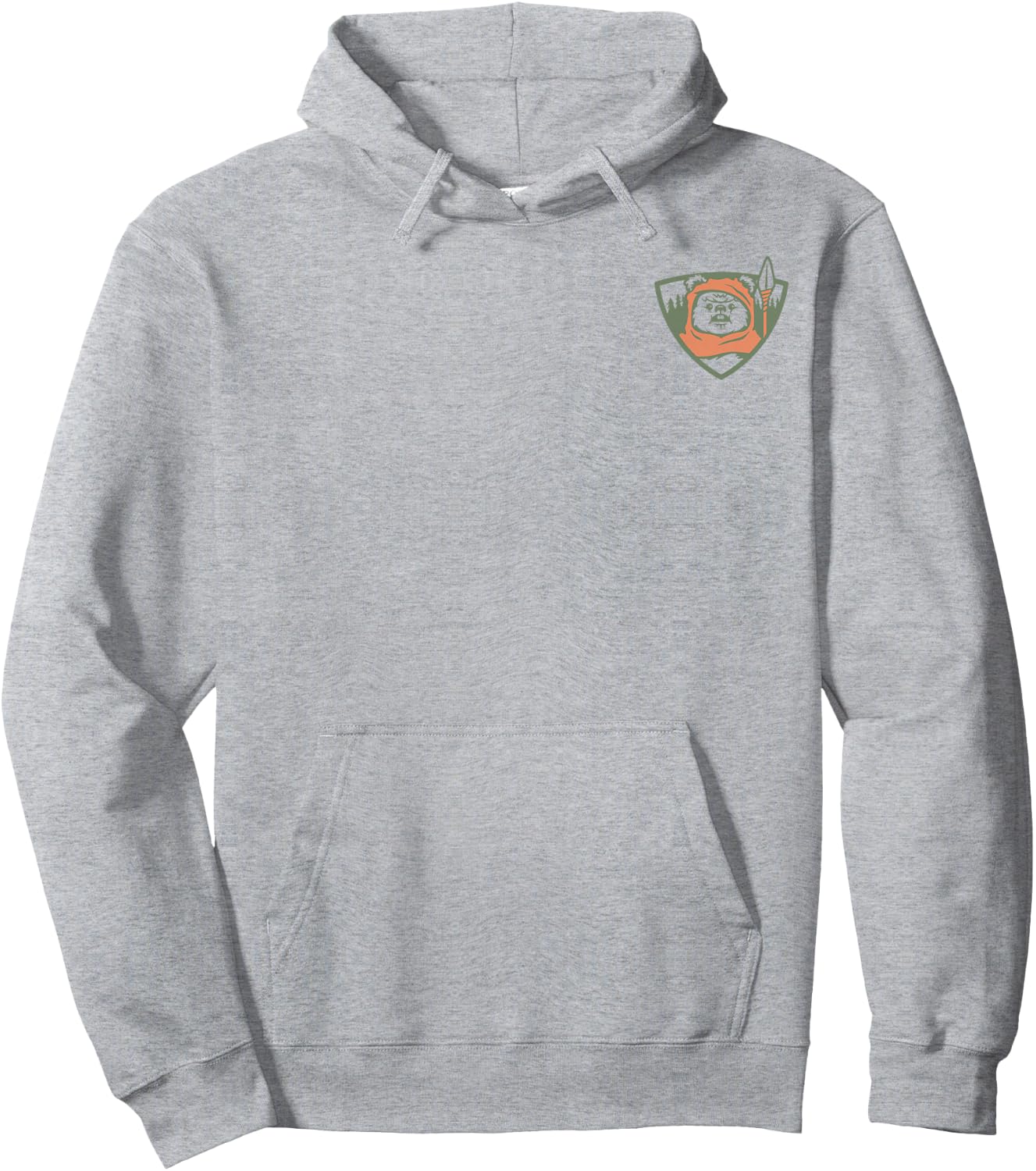 Star Wars Ewok Park Ranger Endor Forest Front & Back Hoodie - Hoodie | Ash