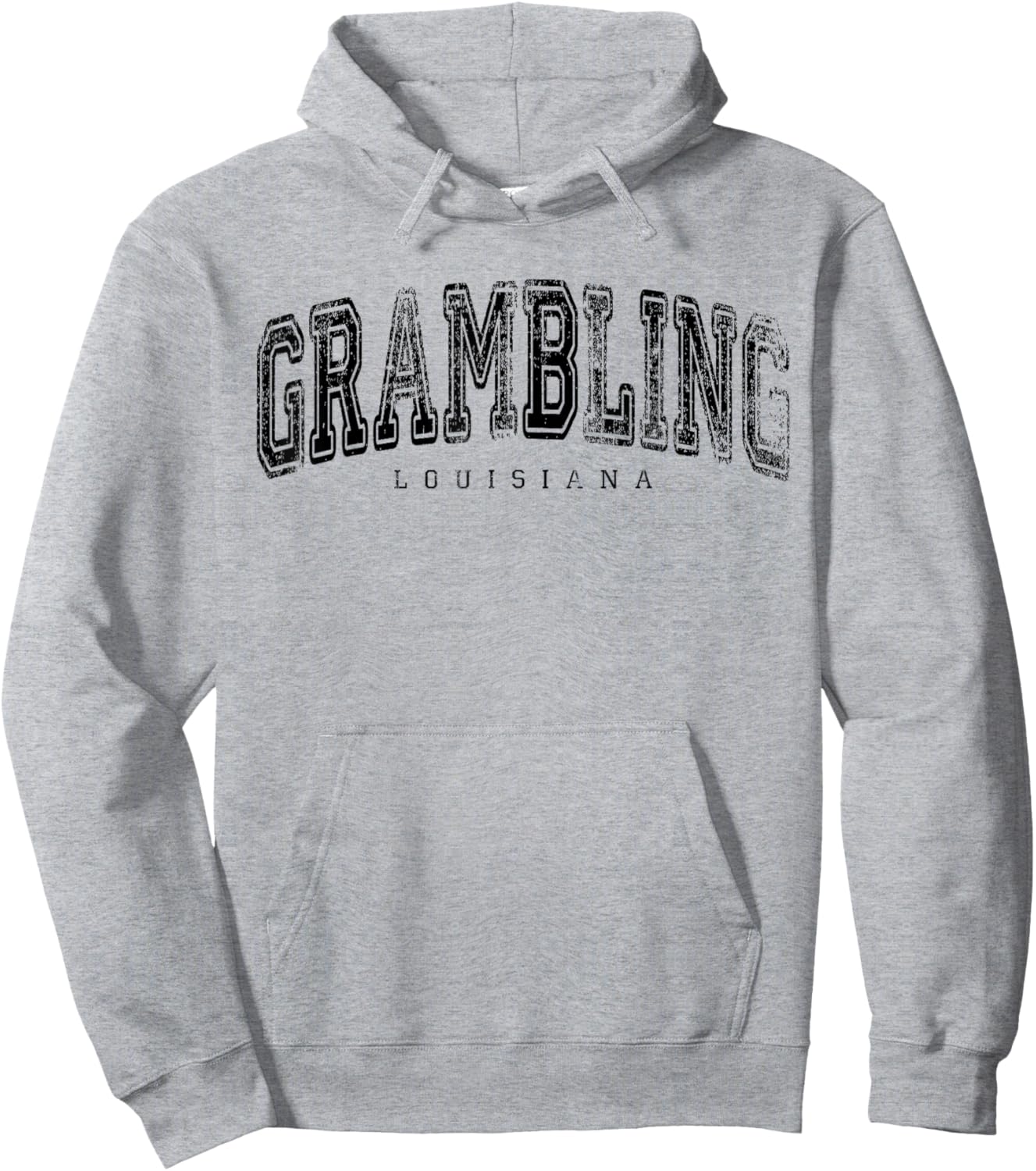 Grambling Louisiana Vintage Retro US City State Travel Hoodie - Hoodie | Ash