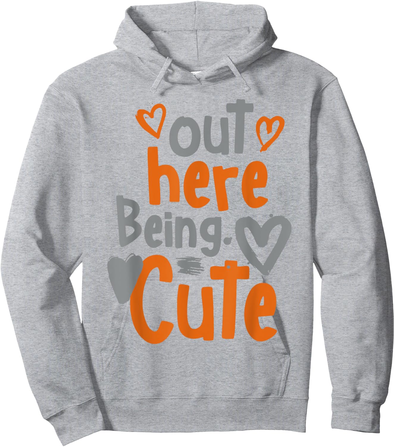 Out Here Being Cute Hoodie - Hoodie | Ash