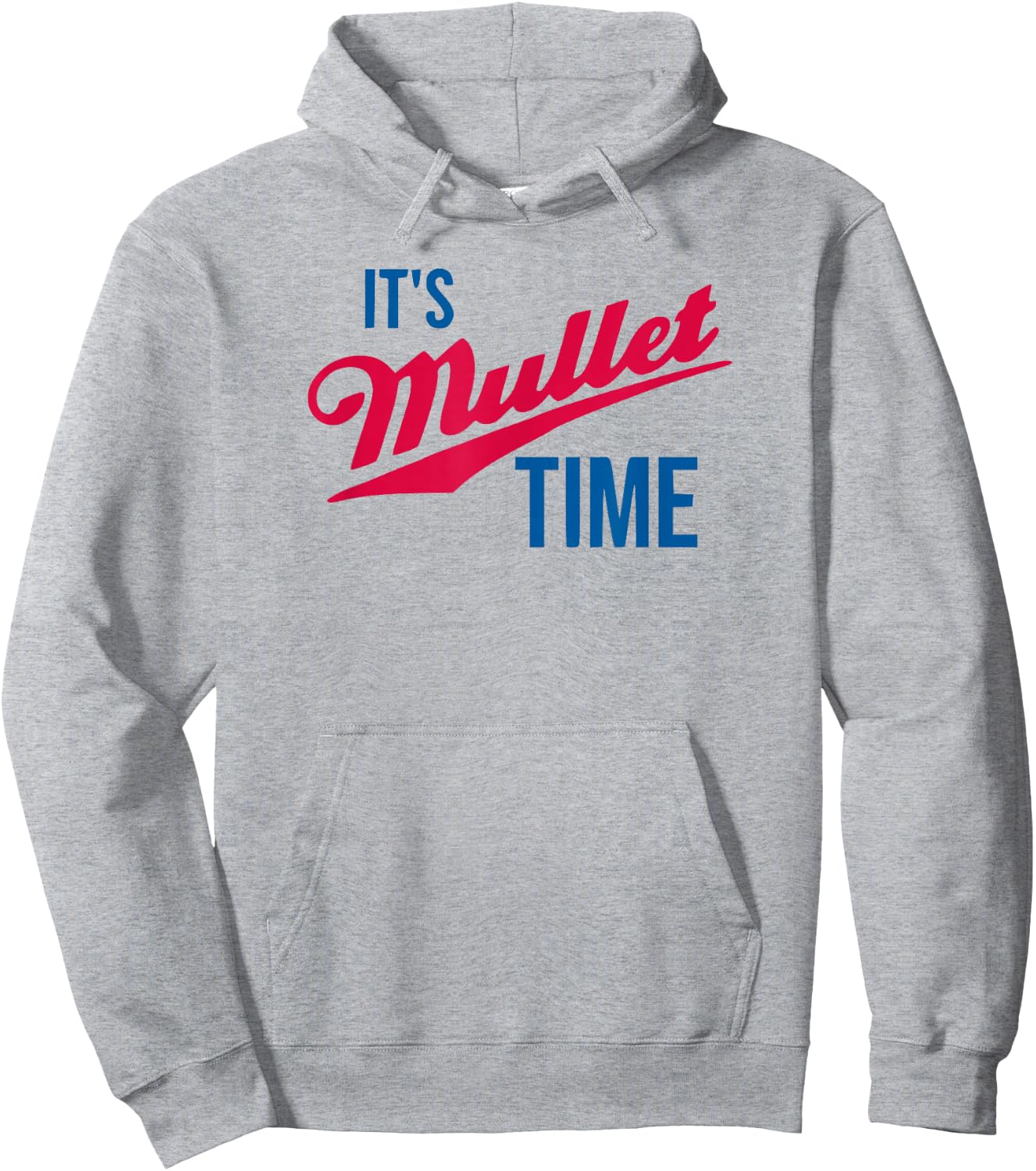 It's Mullet Time, Funny Redneck Mullet Hoodie - Hoodie | Ash