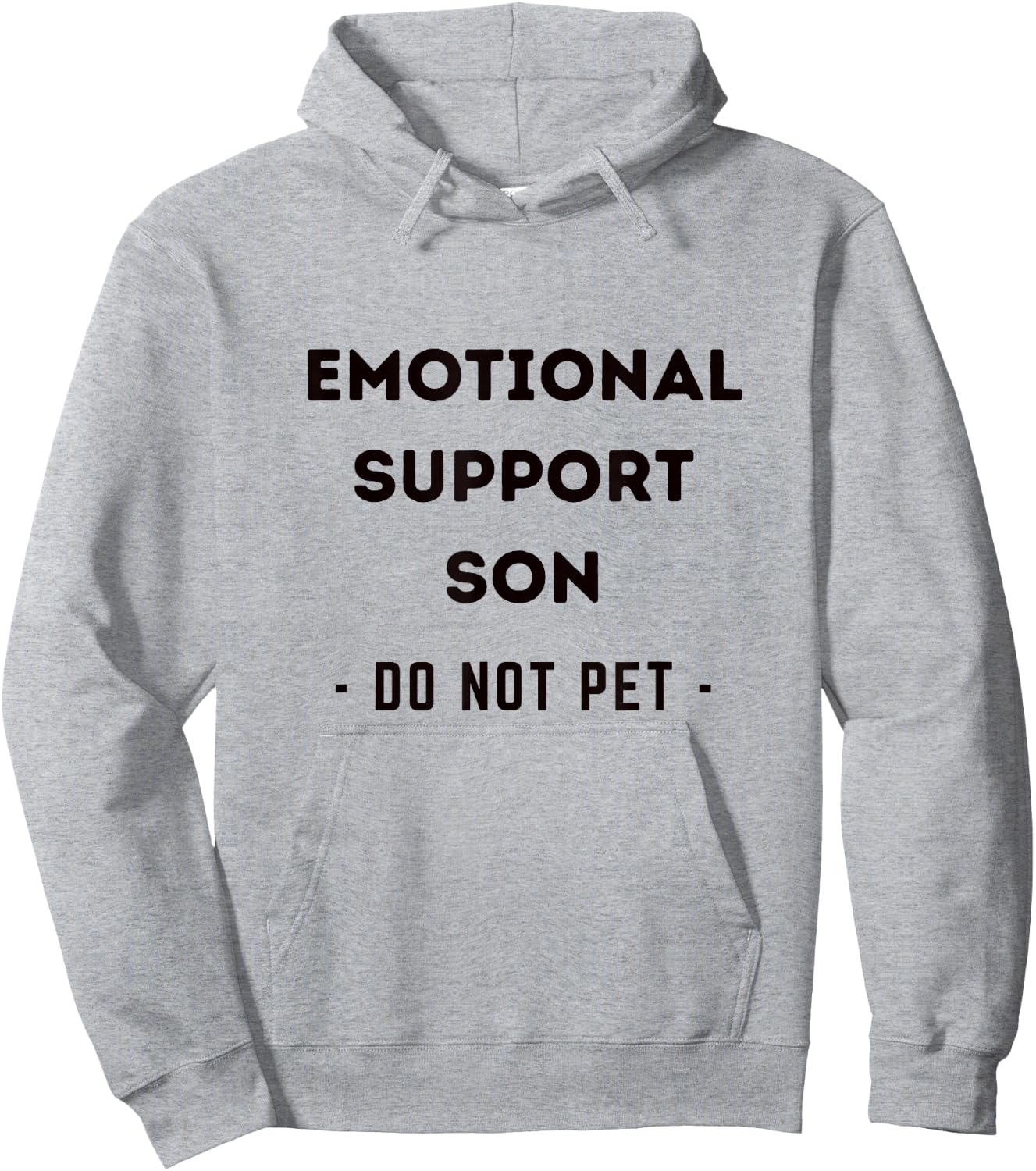 Funny Emotional Support Son Dog Owner Hoodie - Hoodie | Ash