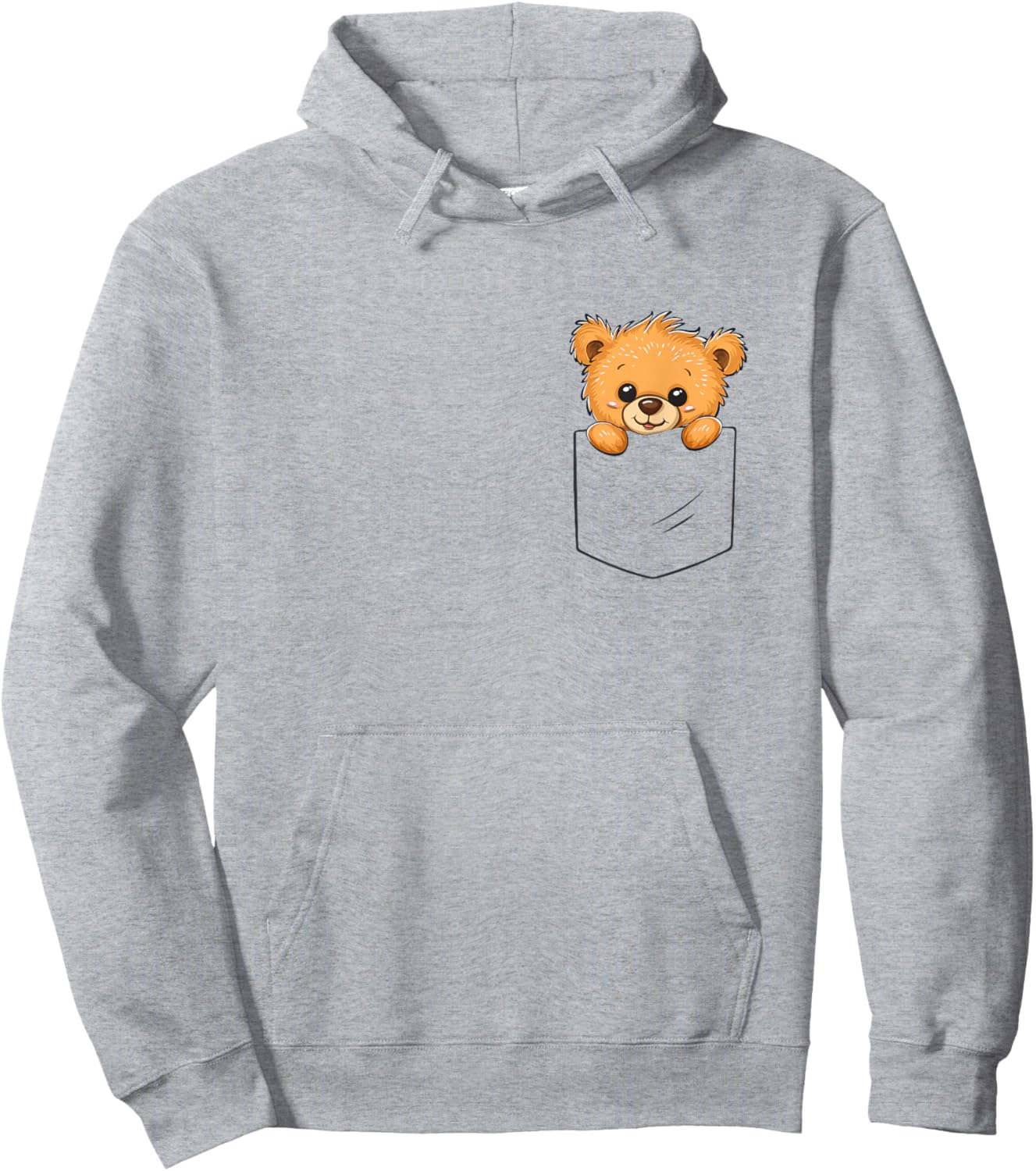 Vintage Teddy Bears Lovers Little Bear Cute Animals Pocket Hoodie - Hoodie | Ash