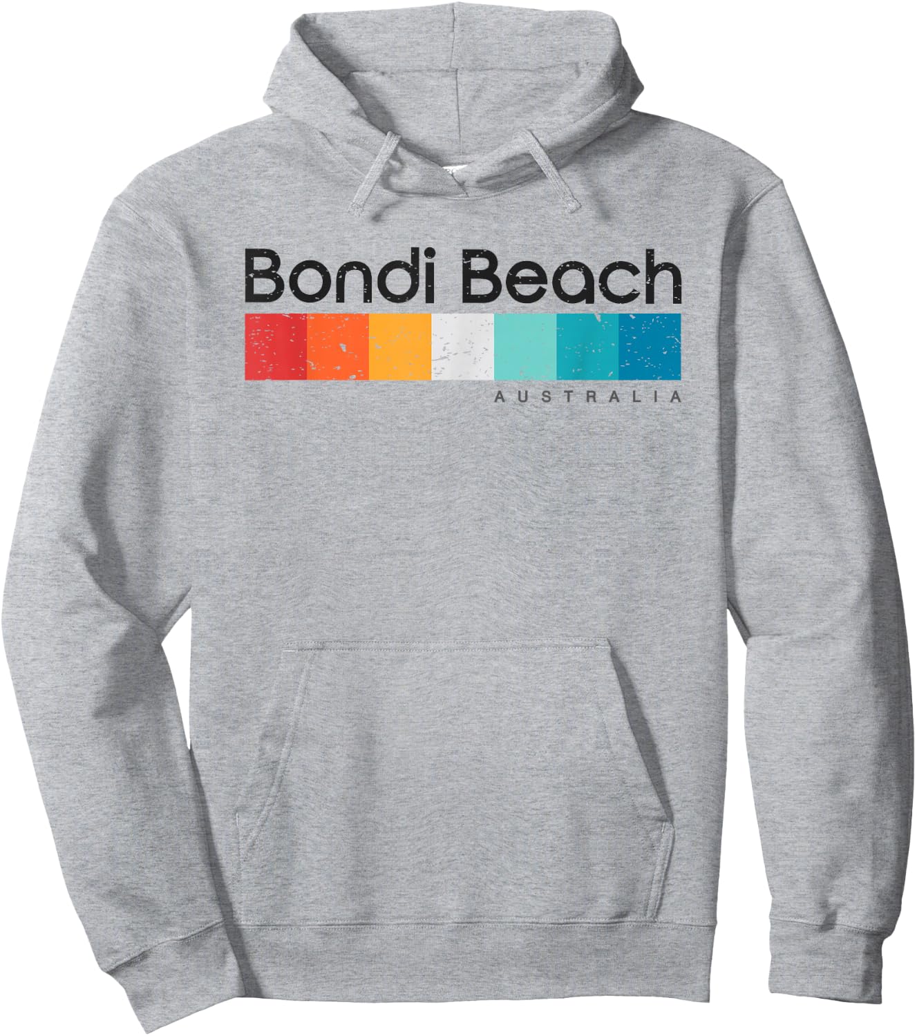 Vintage Bondi Beach Australia Retro Design Hoodie - Hoodie | Ash