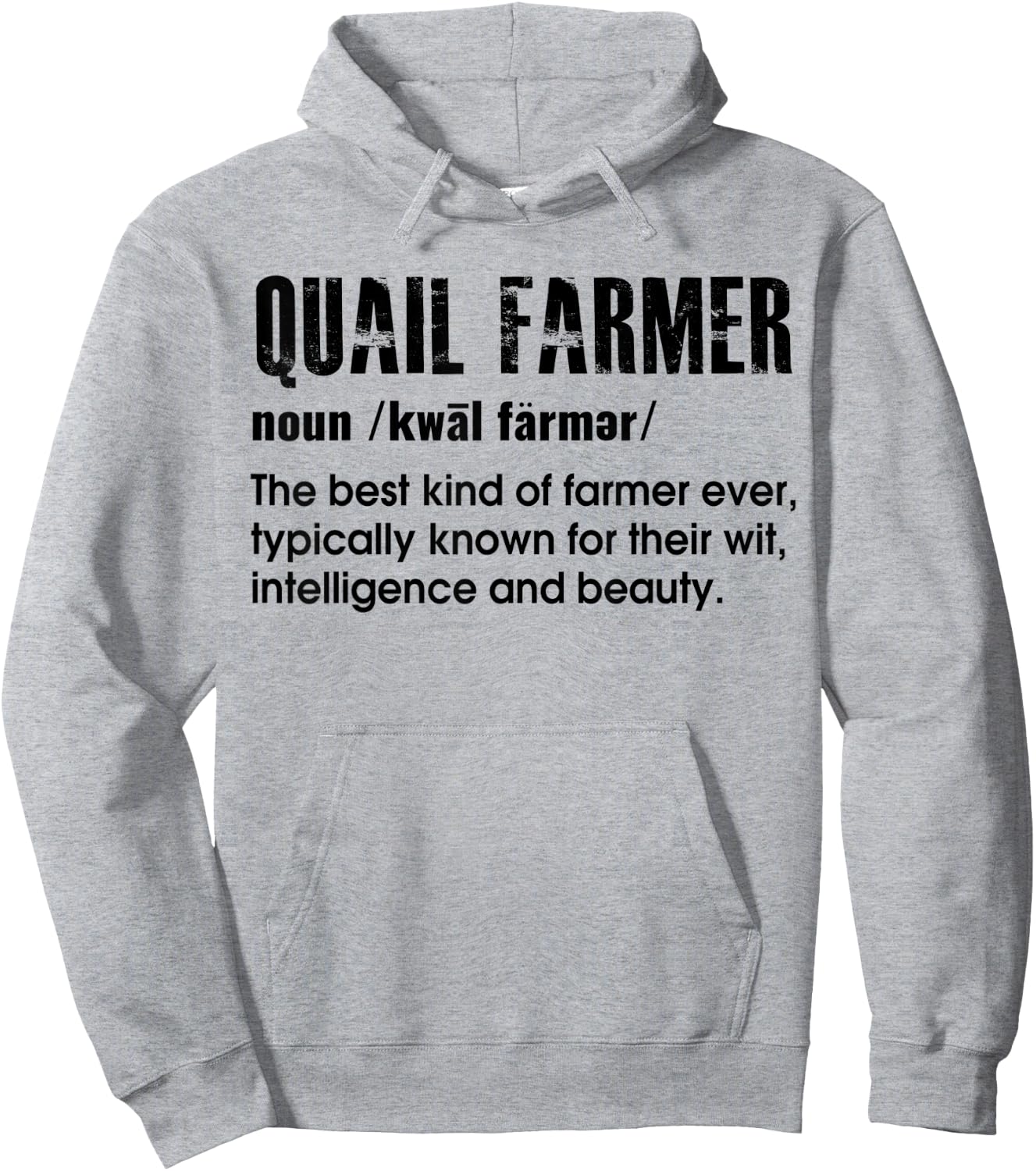 Quail Farmer Gift Quail Hoodie - Hoodie | Ash