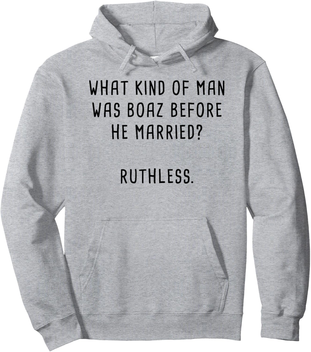 Boaz & Ruth Bible Characters Funny Clean Christian Humour Hoodie - Hoodie | Ash