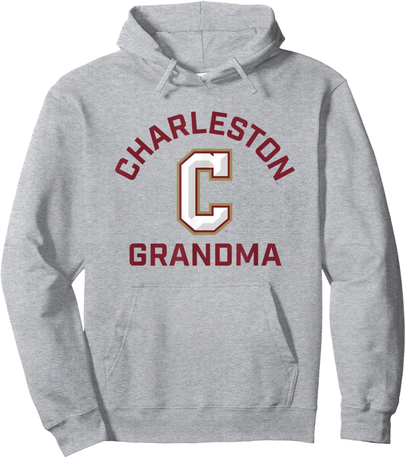 College of Charleston Cougars Arched Grandma Hoodie - Hoodie | Ash