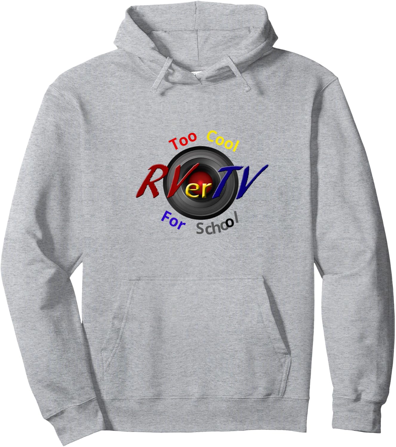RVerTV too cool for school Hoodie - Hoodie | Ash