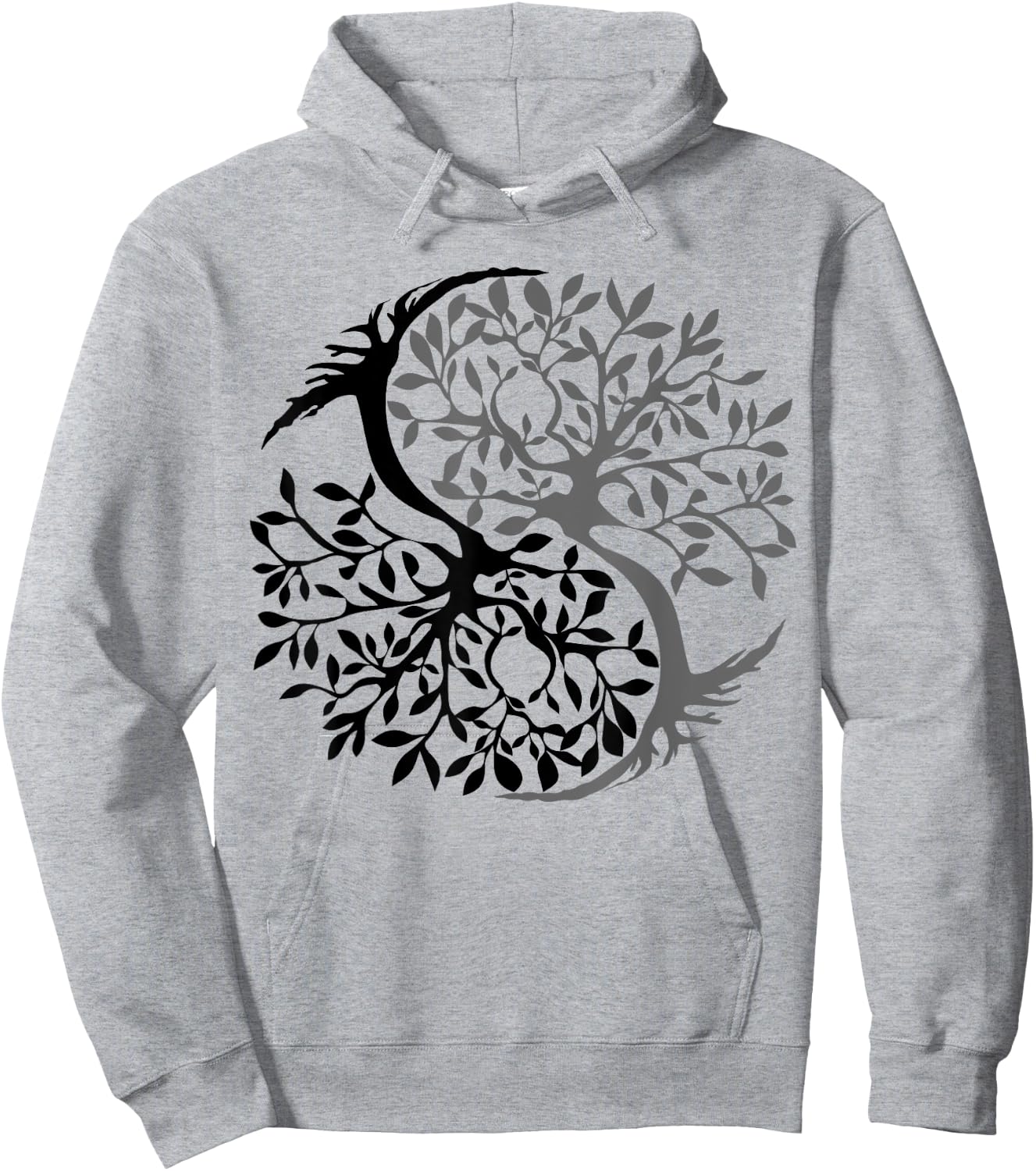 Tree Of Life Yin Yang Symbol Funny Bonsai Zen Gift Men Women Hoodie - Hoodie | Ash