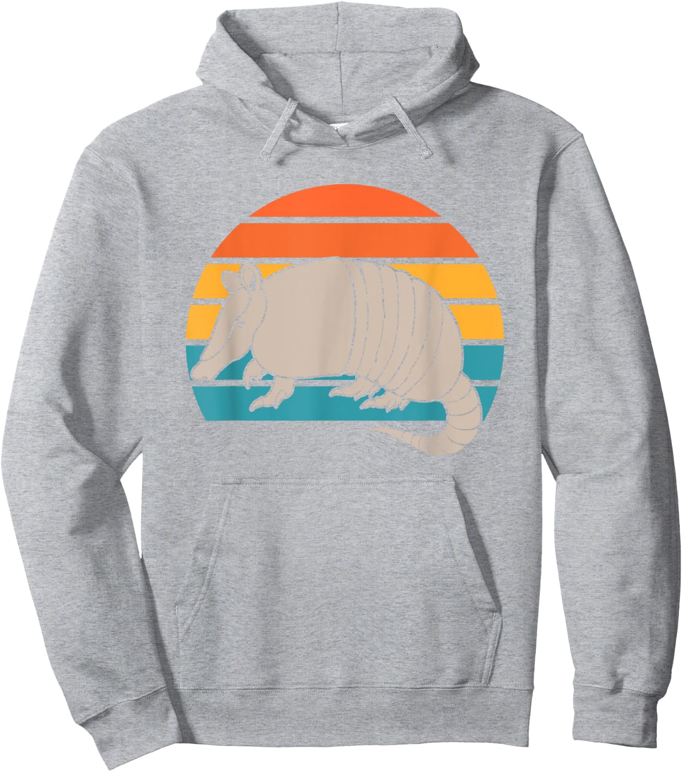 Animal Lover Outdoors Wild Nature Wildlife Retro Armadillo Hoodie - Hoodie | Ash