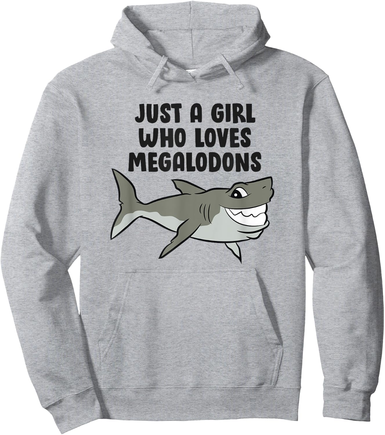Just a Girl Who Loves Megalodon Sharks Women Megalodon Hoodie - Hoodie | Ash