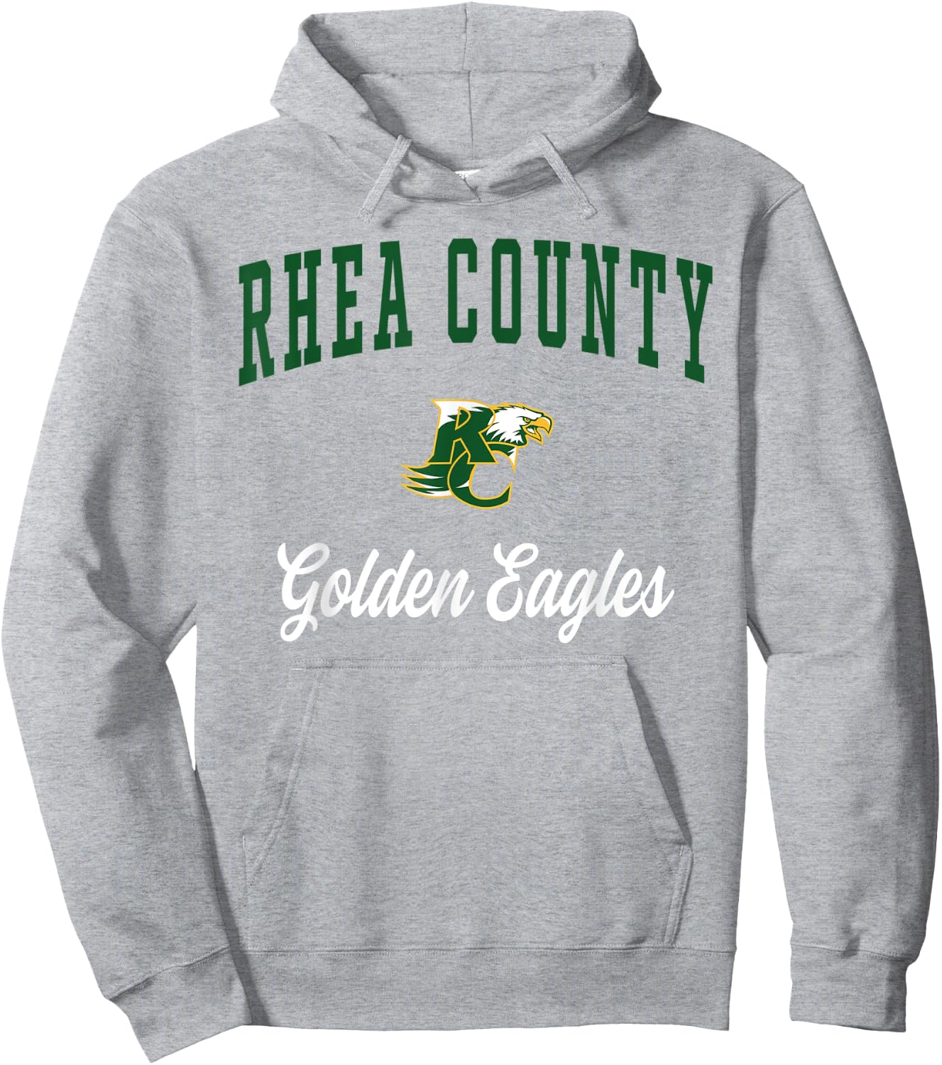 Rhea County High School Golden Eagles Hoodie - Hoodie | Ash