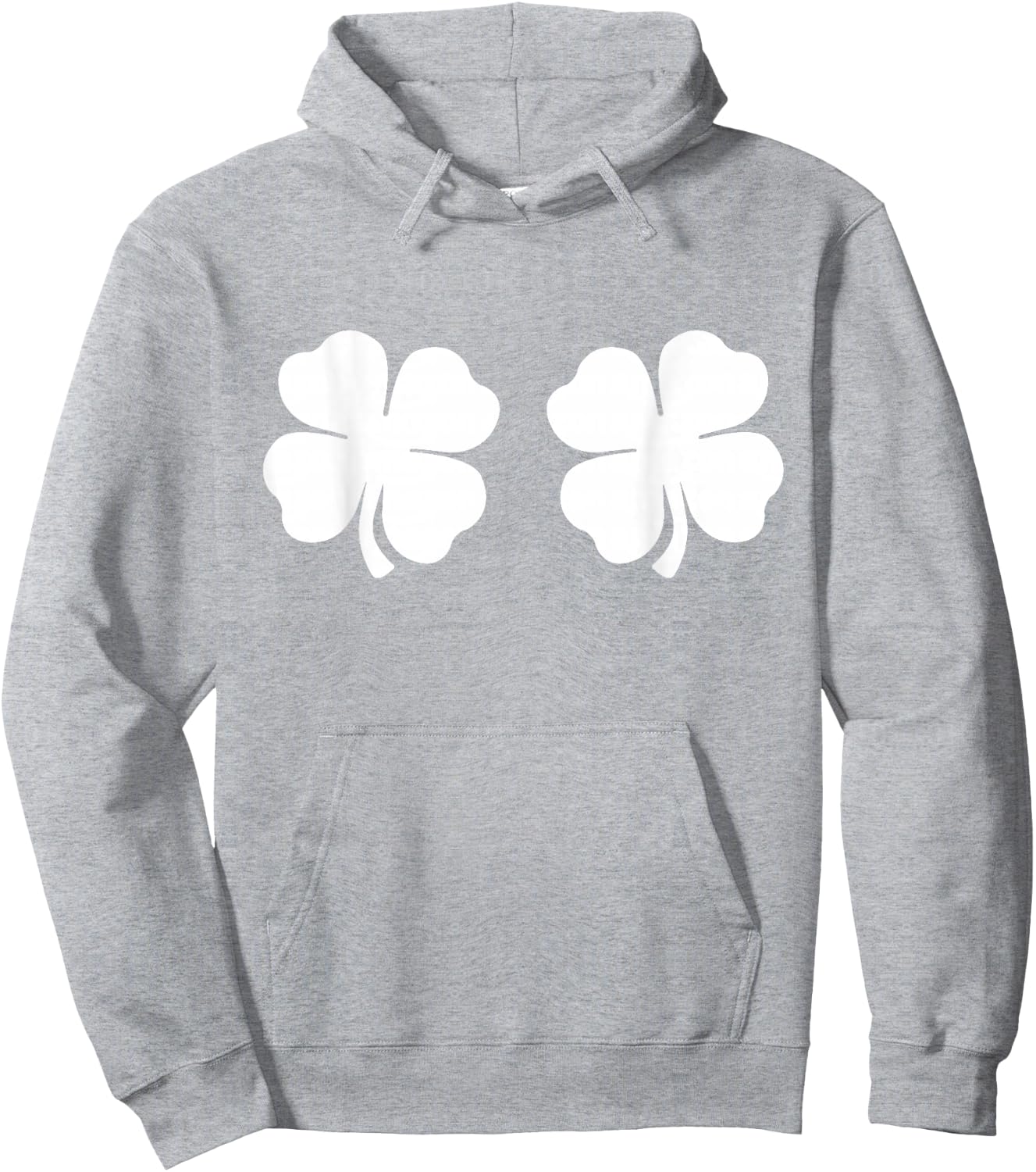 Shamrock Boobs 4 Leaf Clover Saint St. Patrick's Paddys Day Hoodie - Hoodie | Ash