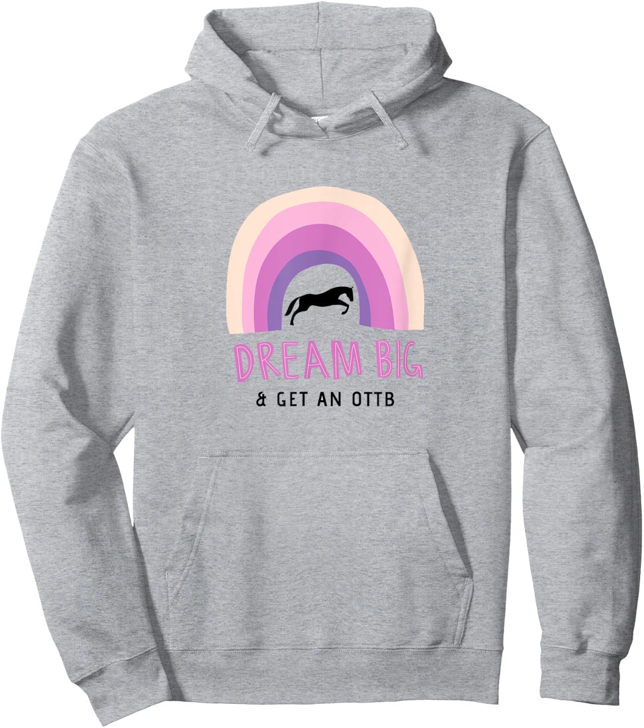Off Track Thoroughbred, OTTB Hoodie - Hoodie | Ash
