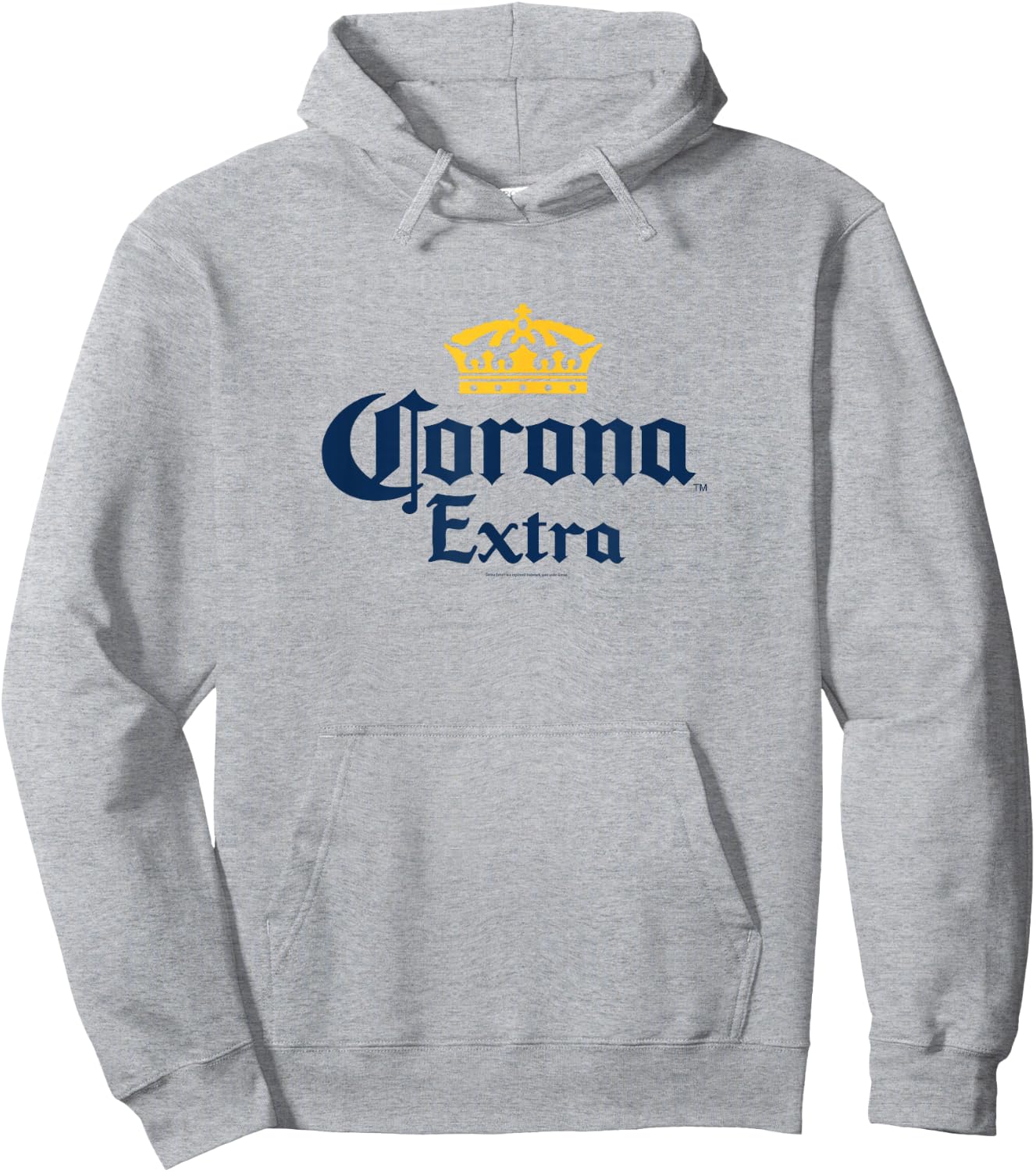 Officially Licensed Corona Extra Crown Logo Small Hoodie - Hoodie | Ash