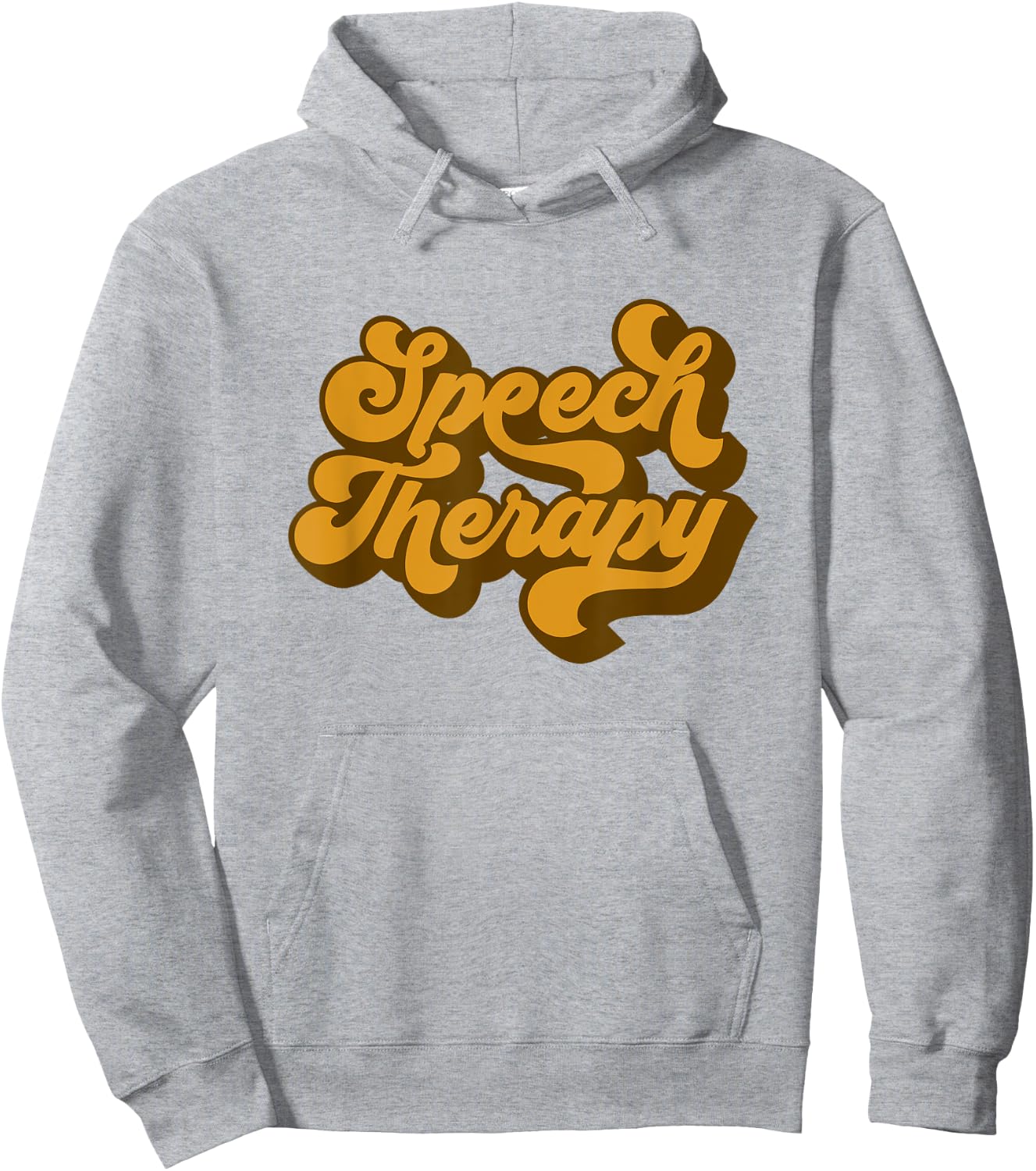Speech Therapy Vintage Retro Hoodie - Hoodie | Ash
