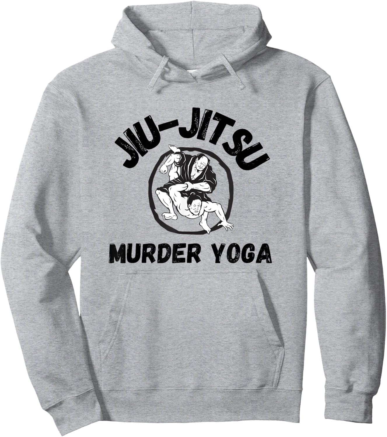 Murder Yoga Shirt Funny Brazilian Jiu Jitsu Hoodie - Hoodie | Ash