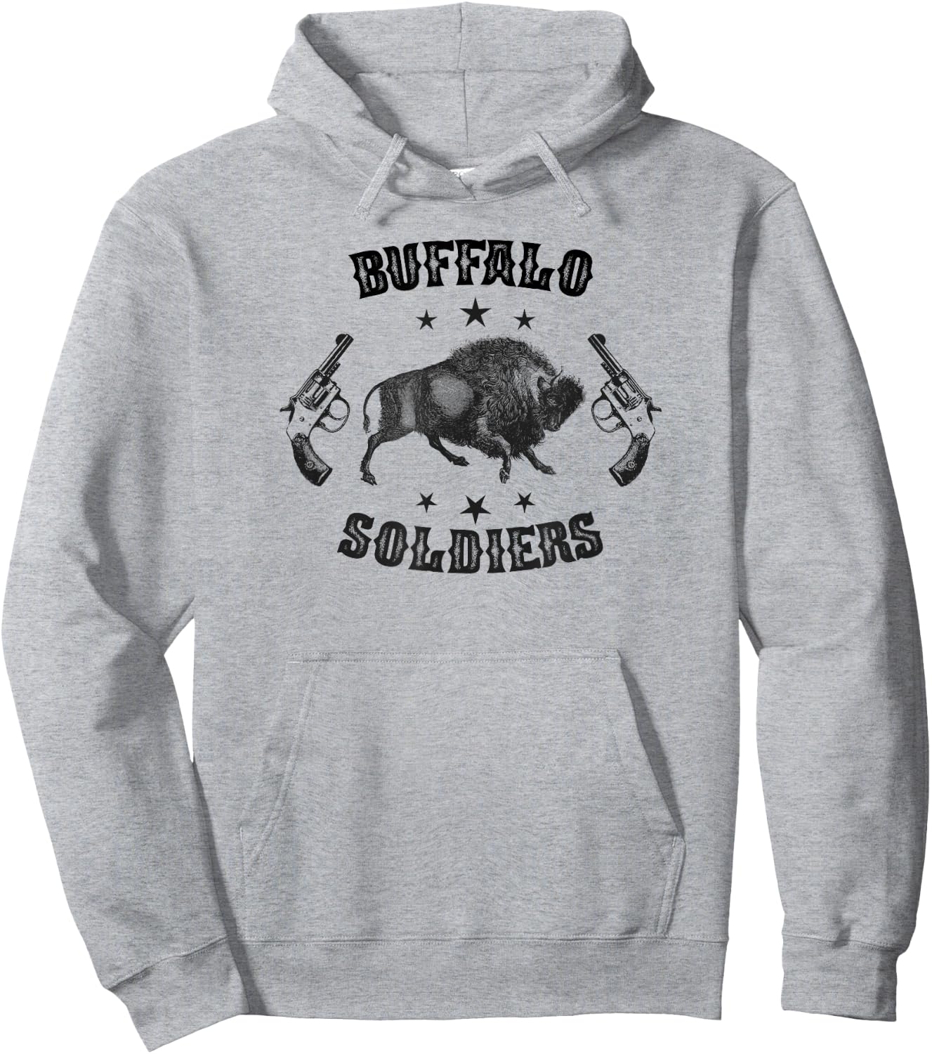 Buffalo Soldiers 9th and 10th Cavalry African American Heros Hoodie - Hoodie | Ash