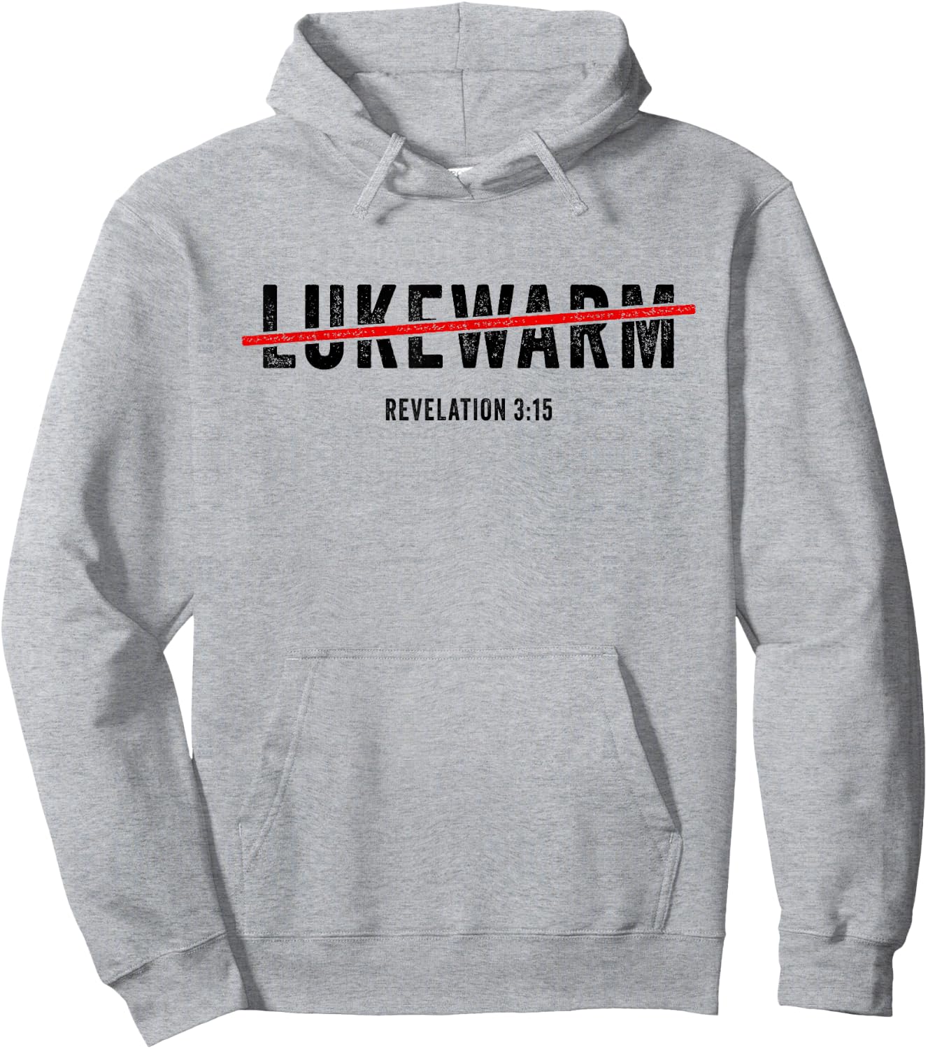 Revelation 3:15 Lukewarm – Christian Faith Gospel Evangelism Hoodie - Hoodie | Ash