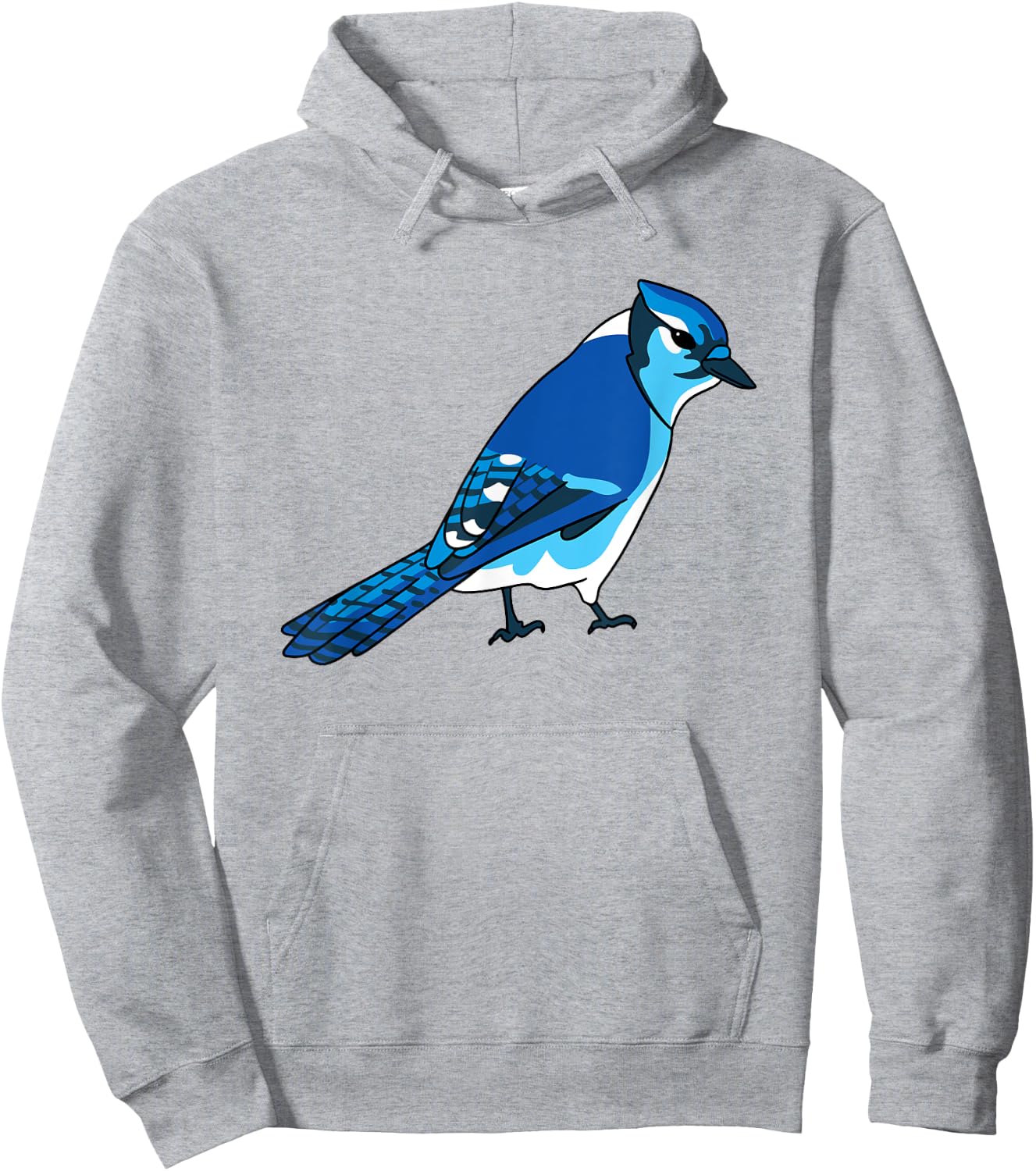 Blue Jay Bird Species Hoodie - Hoodie | Ash