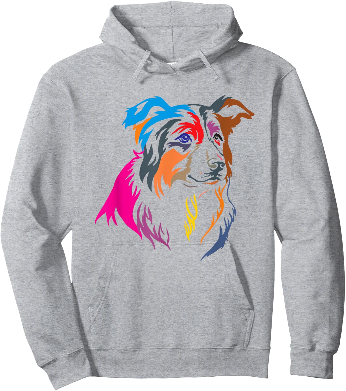 Cute Border Collie herding dog Hoodie - Hoodie | Ash