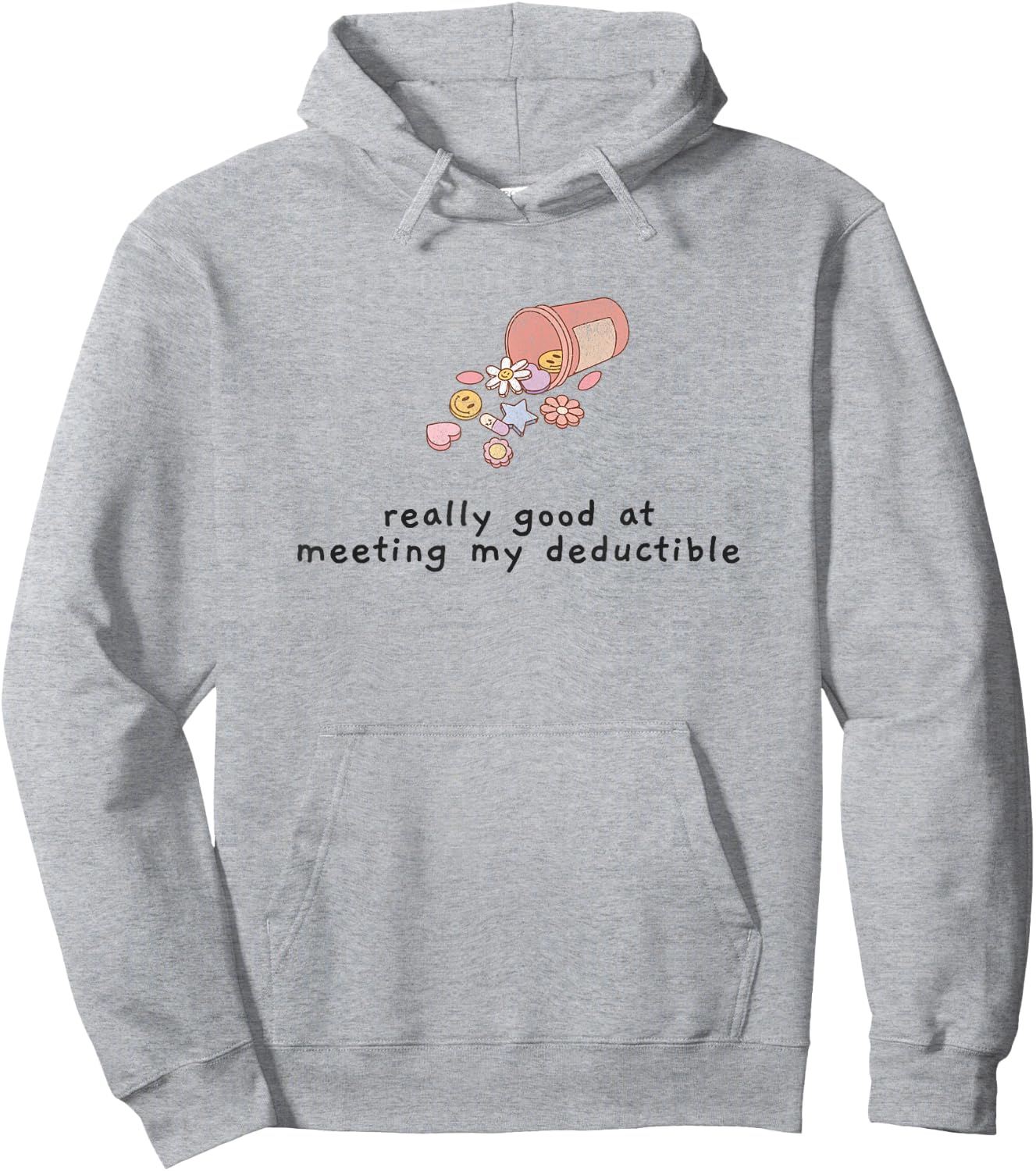 Funny Medical Chronic Condition Sarcasm Medication Illness Hoodie - Hoodie | Ash