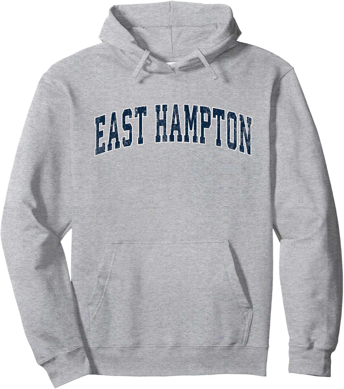 East Hampton New York NY Vintage Sports Design Navy Design Hoodie - Hoodie | Ash