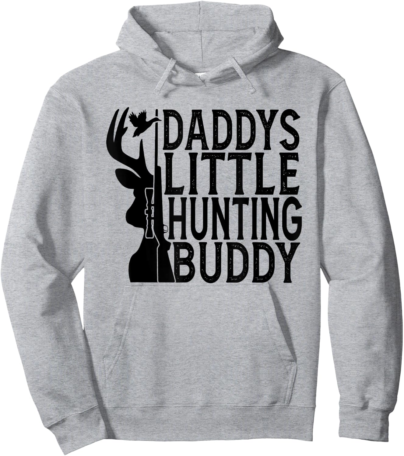 Daddys Little Hunting Buddy, Son and Father, Dad Hunter Hoodie - Hoodie | Ash
