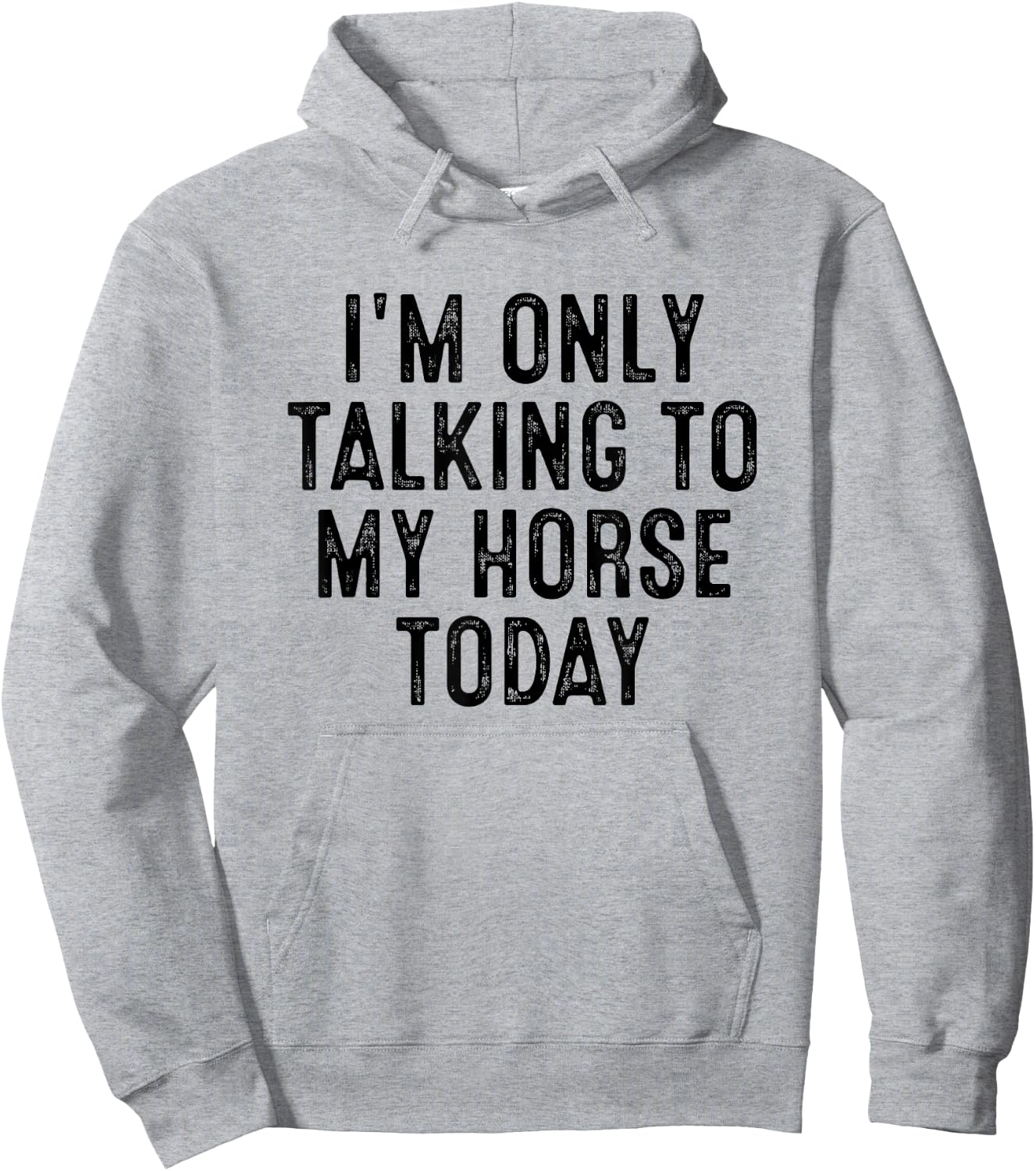 I'm Only Talking To My Horse Today Hoodie - Hoodie | Ash