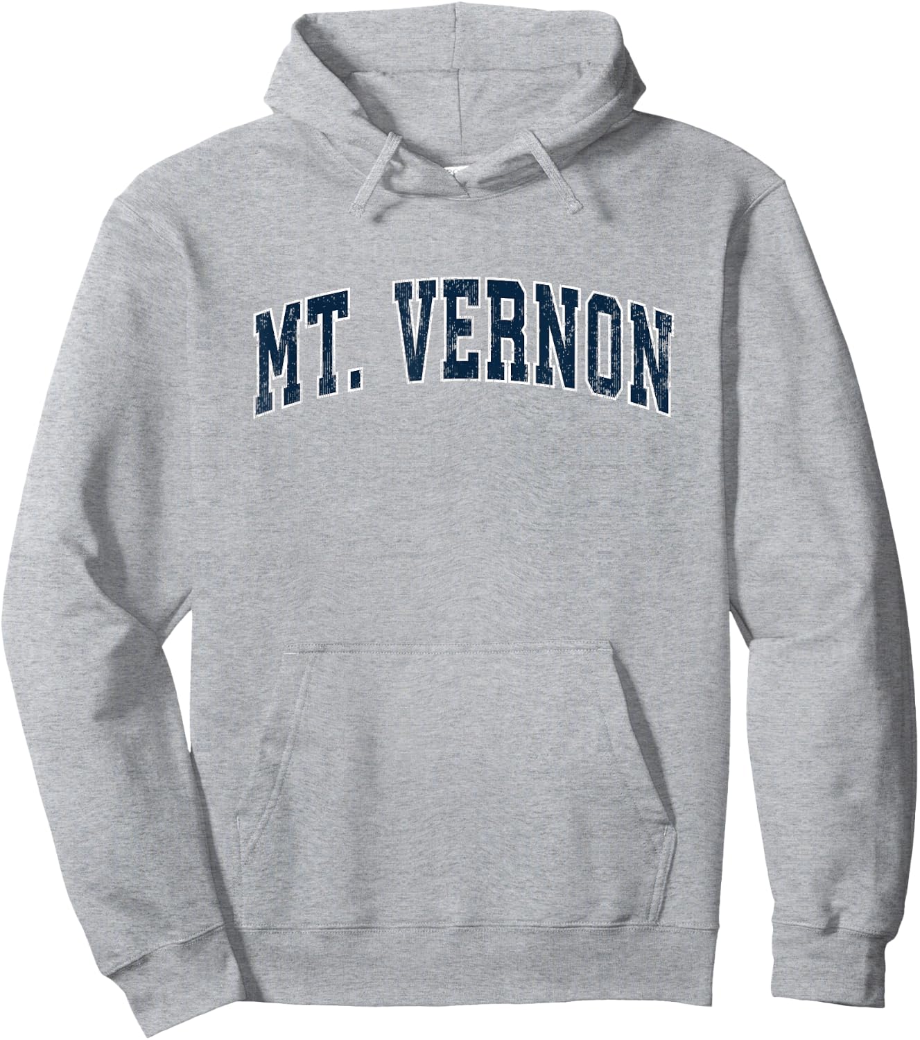 Mt. Vernon Washington WA Vintage Sports Design Navy Design Hoodie - Hoodie | Ash