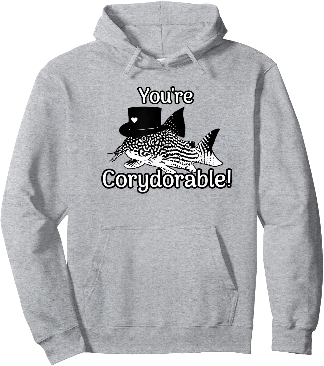 Corydoras Cory Cats You're Corydorable Fish Catfish Gift Hoodie - Hoodie | Ash