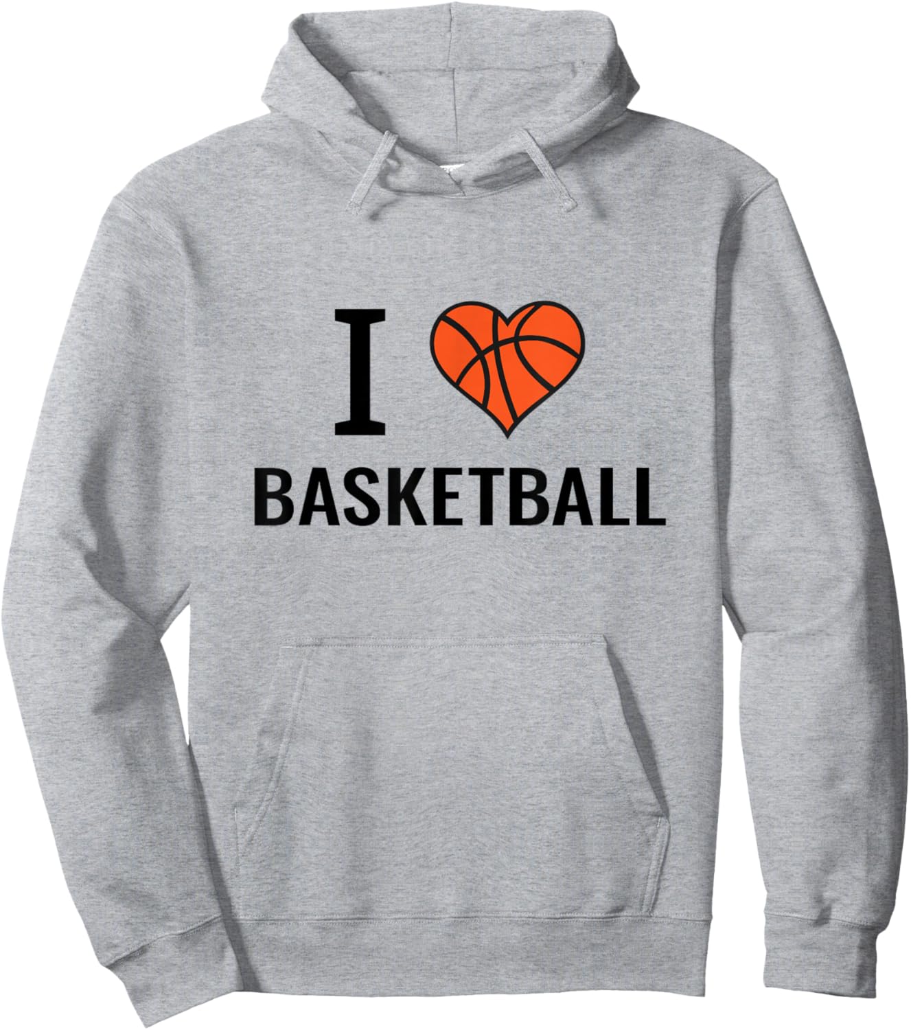 Basketball gifts basketball player I love heart Hoodie - Hoodie | Ash
