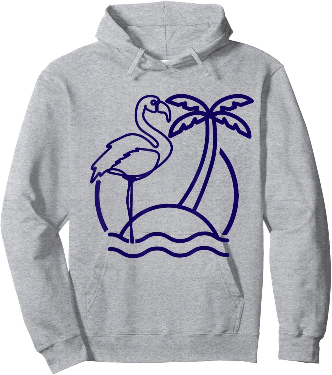 Flamingo Beach Vintage Retro 80s Miami Flamingo Lover Women Girls Kids Hoodie - Hoodie | Ash