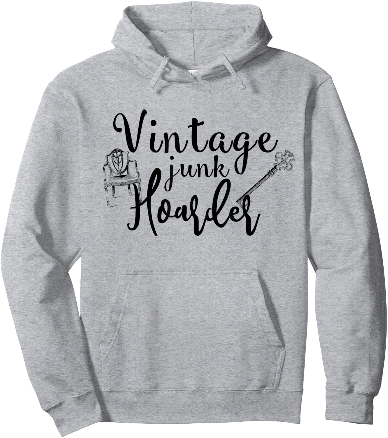 Vintage Junk Hoarder Love Junk Junkin Treasure Hunter Hoodie - Hoodie | Ash