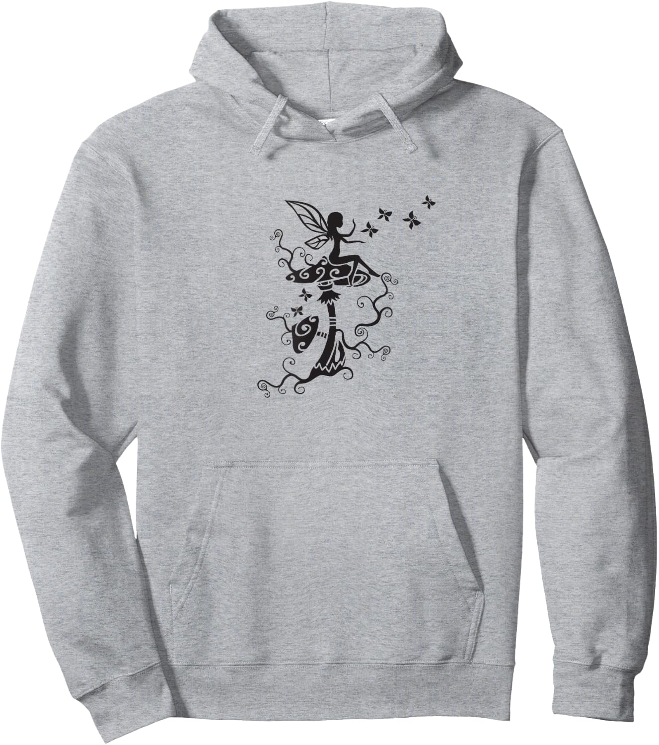 Fairy butterflies mushrooms elf magic Wicca nature mythology Hoodie - Hoodie | Ash