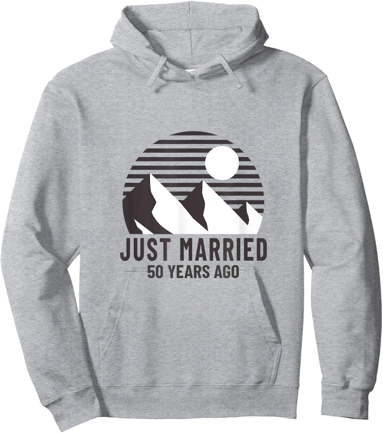 Romantic Matching Couples - 50th Golden Wedding Anniversary Hoodie - Hoodie | Ash