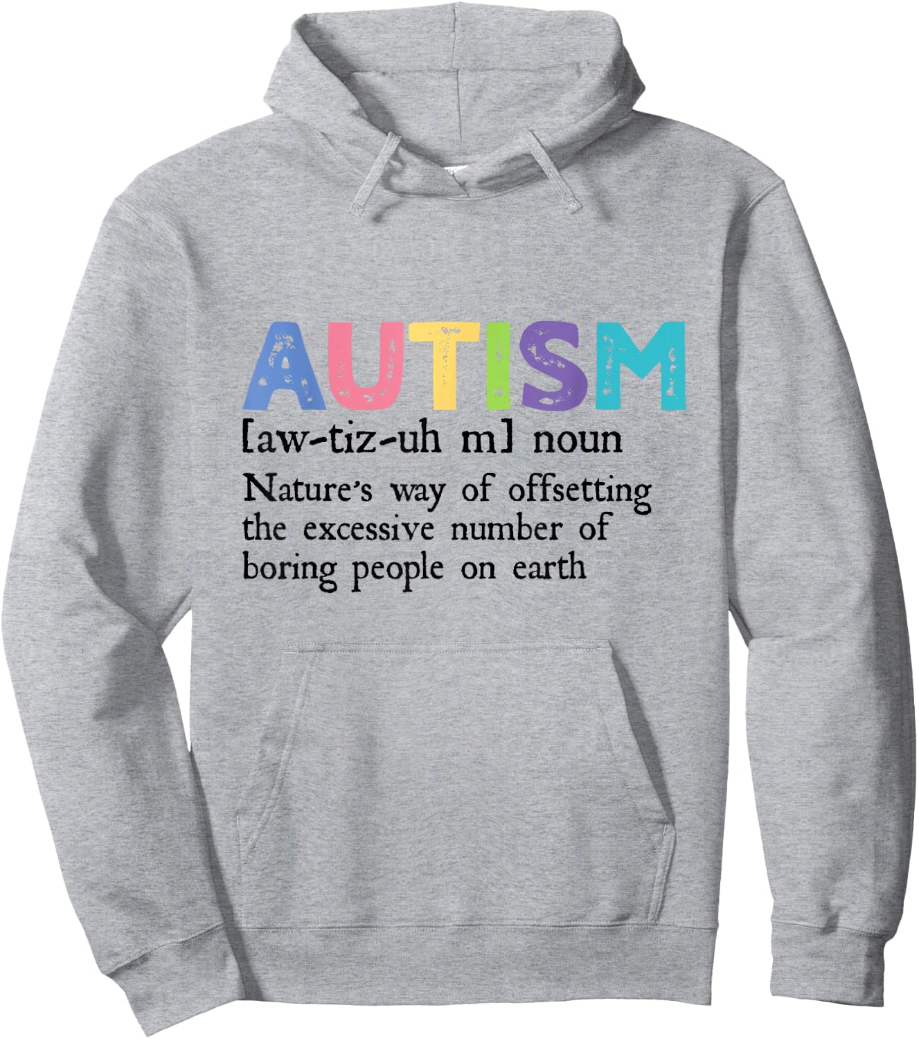 Autism Definition Autism Awareness Acceptance Gift Hoodie - Hoodie | Ash
