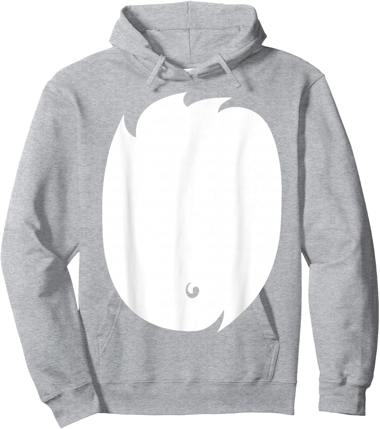 Fox Costume Shirt Cute Fox Belly DIY Halloween Hoodie - Hoodie | Ash