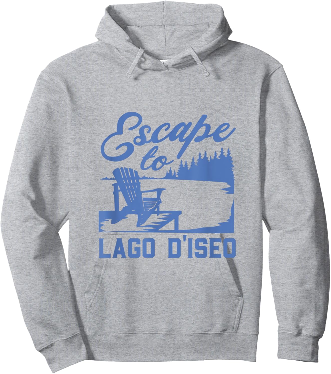 Escape to Lago d'Iseo Hoodie - Hoodie | Ash