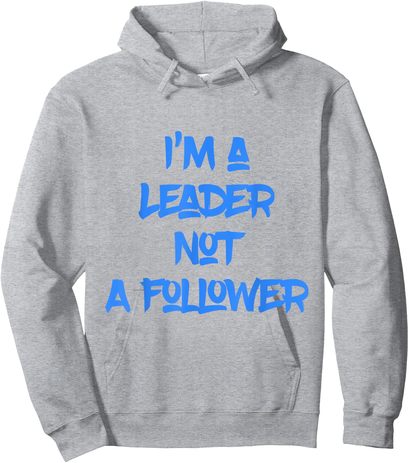 I'm A Leader Not A Follower Hoodie - Hoodie | Ash