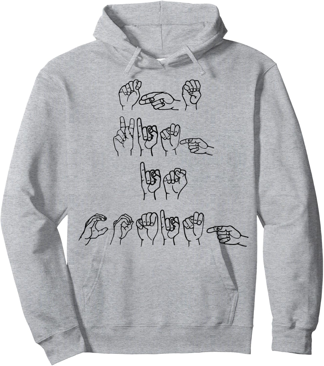 Deaf ASL The King Is Coming Revelation Christian Rapture Hoodie - Hoodie | Ash